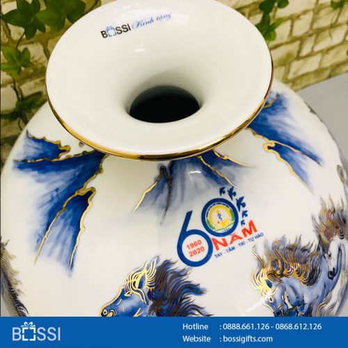 Bình Sứ Tài Lộc Bát Tràng kỷ niệm 60 năm thành lập trường ĐH Điều dưỡng Nam Định