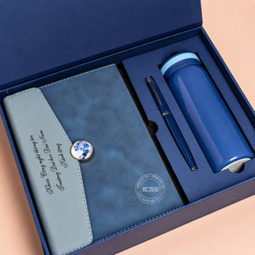 Giftset Sổ Bút Bình Chạm Office